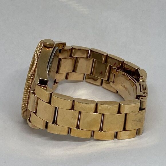 Fossil ES3587 Women Gold Stainless Steel Rose Gold Analog Dial Wrist Watch GE410 - Picture 9 of 12